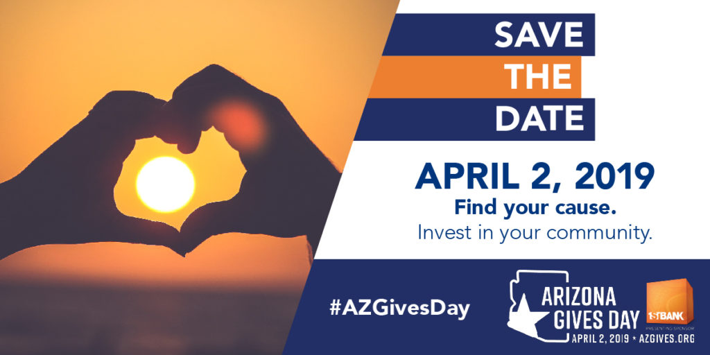 Arizona Gives Day is April 2, 2019 card