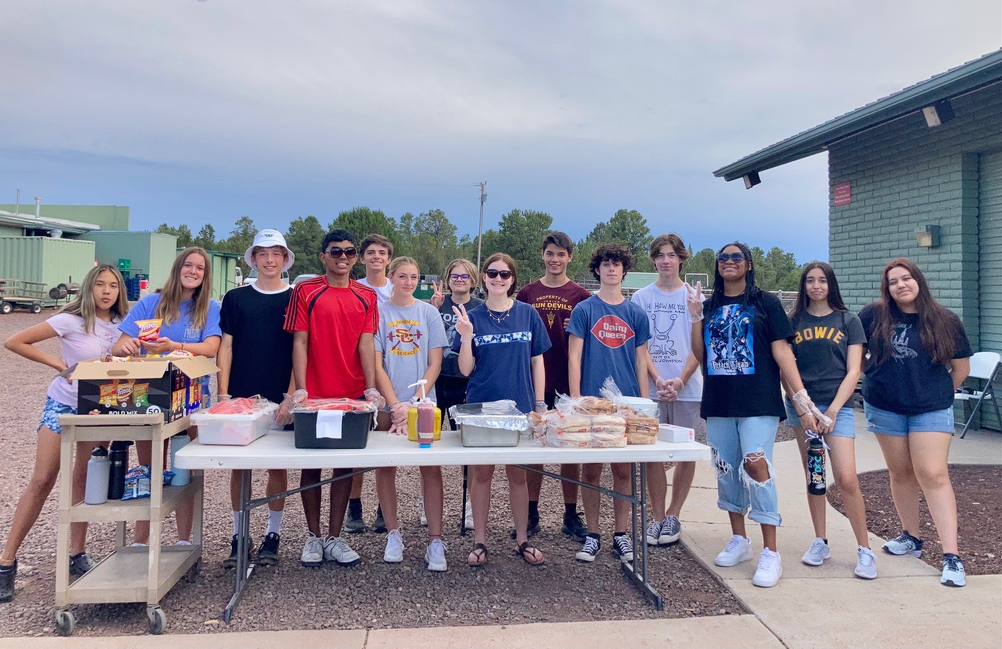 Camp Civitan Volunteers Serving Dinner